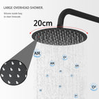 Thermostatic Shower Mixer Set Chrome Round 38 Degreesc