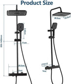 Thermostatic Shower Mixer Set Complete Rainfall System
