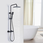 Thermostatic Shower Mixer Set Rainfall System Square