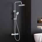 Thermostatic Shower Mixer Set Stainless Steel Bar