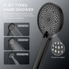 Thermostatic Shower Mixer Set Overhead Rainfall Chrome
