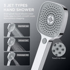Thermostatic Shower Mixer Set Stainless Steel Bar