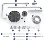 Thermostatic Shower Mixer Set Stainless Steel Bar