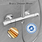 Thermostatic Shower Mixer Set Riser Rail Kit