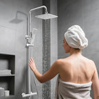 Thermostatic Shower Mixer Set Riser Rail Kit
