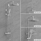 Thermostatic Shower Mixer Set Riser Rail Kit