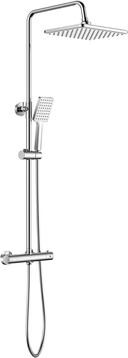 Thermostatic Shower Mixer Set System Adjustable Height