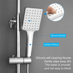 Thermostatic Shower Mixer Set System Adjustable Height