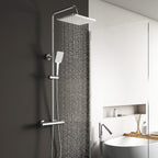 Thermostatic Shower Mixer Set System Adjustable Height