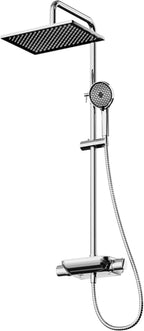Thermostatic Shower Mixer Set with 12" Square Rainfall