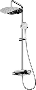 Thermostatic Shower Mixer Set with 12" Square Rainfall