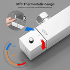 Thermostatic Shower Mixer Set with 12" Square Rainfall
