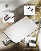 Thermostatic Shower Mixer Set with 12" Square Rainfall