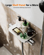 Thermostatic Shower Mixer Set with 12" Square Rainfall