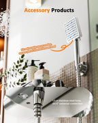 Thermostatic Shower Mixer Set with 12" Square Rainfall