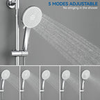 Thermostatic Shower Mixer Set with 12" Square Rainfall