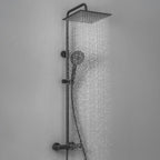 Thermostatic Shower Mixer Set with 12" Square Rainfall