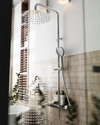 Thermostatic Shower Mixer Set with 12" Square Rainfall