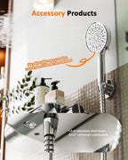 Thermostatic Shower Mixer Set with 12" Square Rainfall