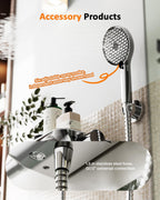 Thermostatic Shower Mixer Set with 12" Square Rainfall