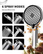 Thermostatic Shower Mixer Set with 12" Square Rainfall