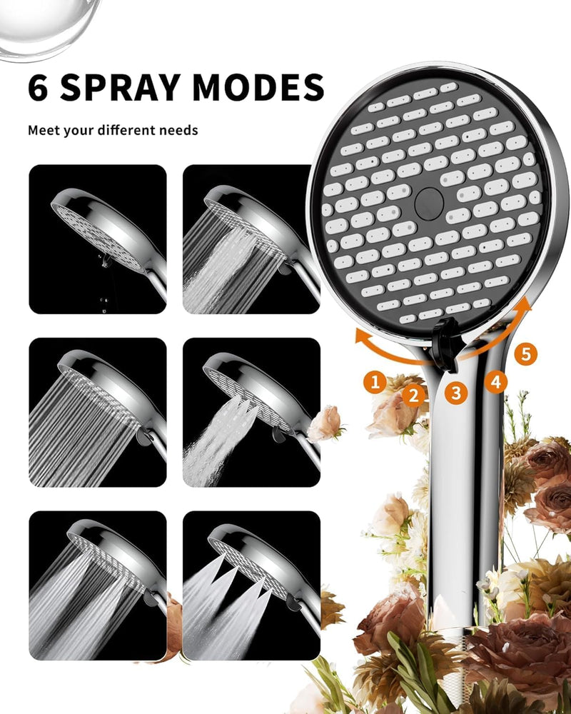 Thermostatic Shower Mixer Set with 12" Square Rainfall