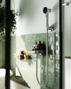 Thermostatic Shower Mixer Set with 12" Square Rainfall