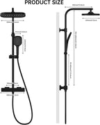 Thermostatic Shower Mixer Set with 25CM Rainfall Head