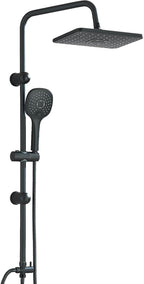 Thermostatic Shower Mixer Set with 9" Square Rainfall