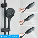 Thermostatic Shower Mixer Set with 9" Square Rainfall