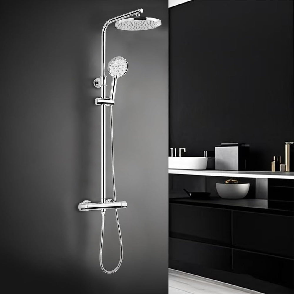 Thermostatic Shower Mixer Set with Rainfall Head