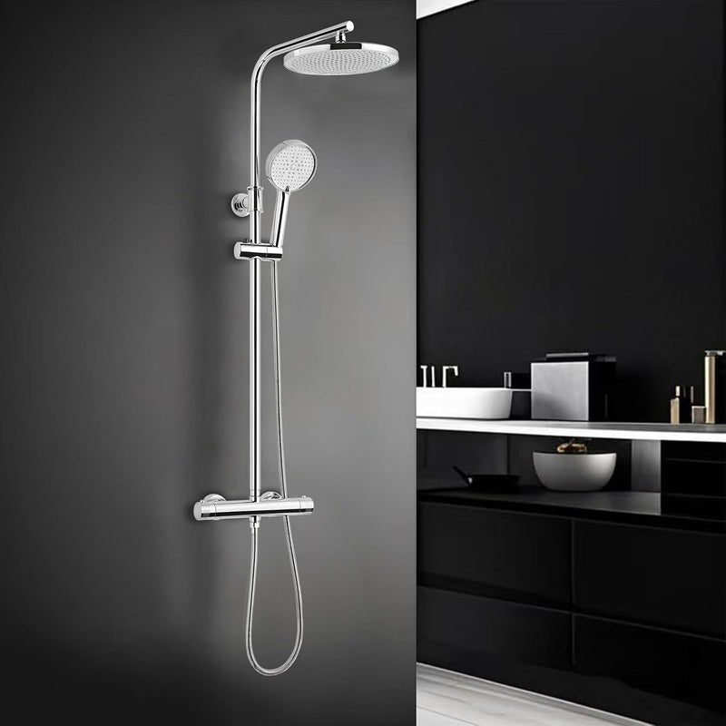 Thermostatic Shower Mixer Set with Rainfall Head