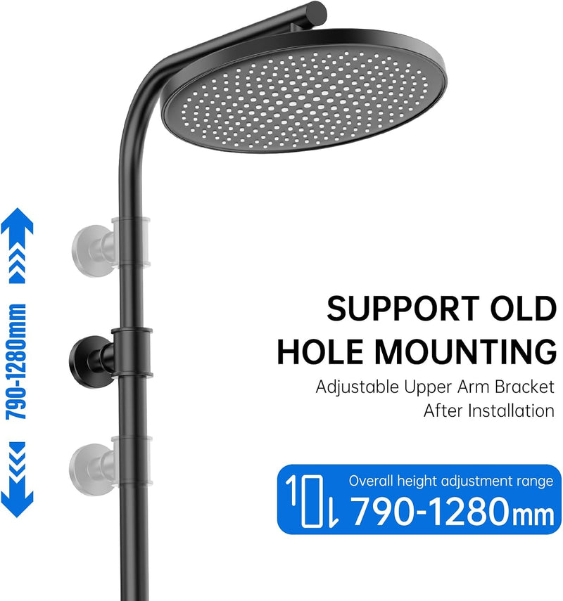 Thermostatic Shower Mixer Set with Rainfall Head