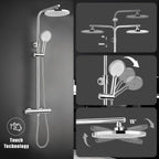 Thermostatic Shower Mixer Set with Rainfall Head