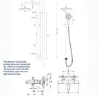 Thermostatic Shower Mixer Set with Solid Brass Valve