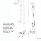 Thermostatic Shower Mixer Set with Solid Brass Valve