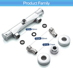 Thermostatic Shower Mixer with Adjustable Riser Kit Wall