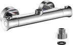 Thermostatic Shower Mixer with Adjustable Riser Kit Wall