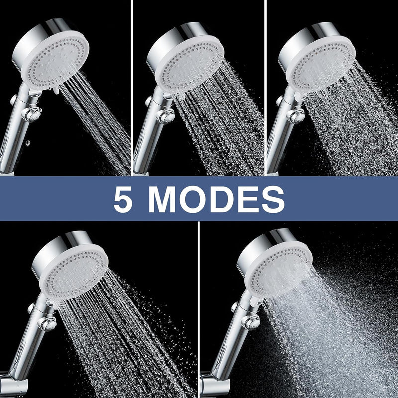 Thermostatic Shower Mixer Set Adjustable Riser Rail Kit