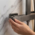 Thermostatic Shower System Mixer Set with Overhead Rain