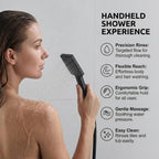 Thermostatic Shower System Mixer Set with Overhead Rain