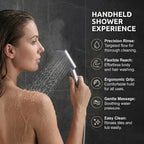 Thermostatic Shower System Mixer Set with Overhead Rain