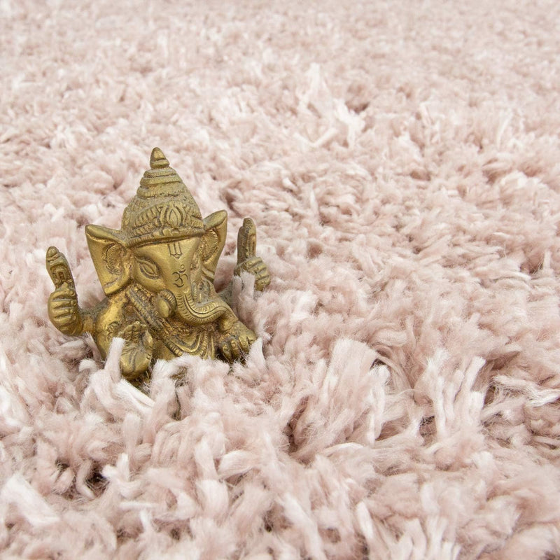 Thick Shaggy Rug Blush