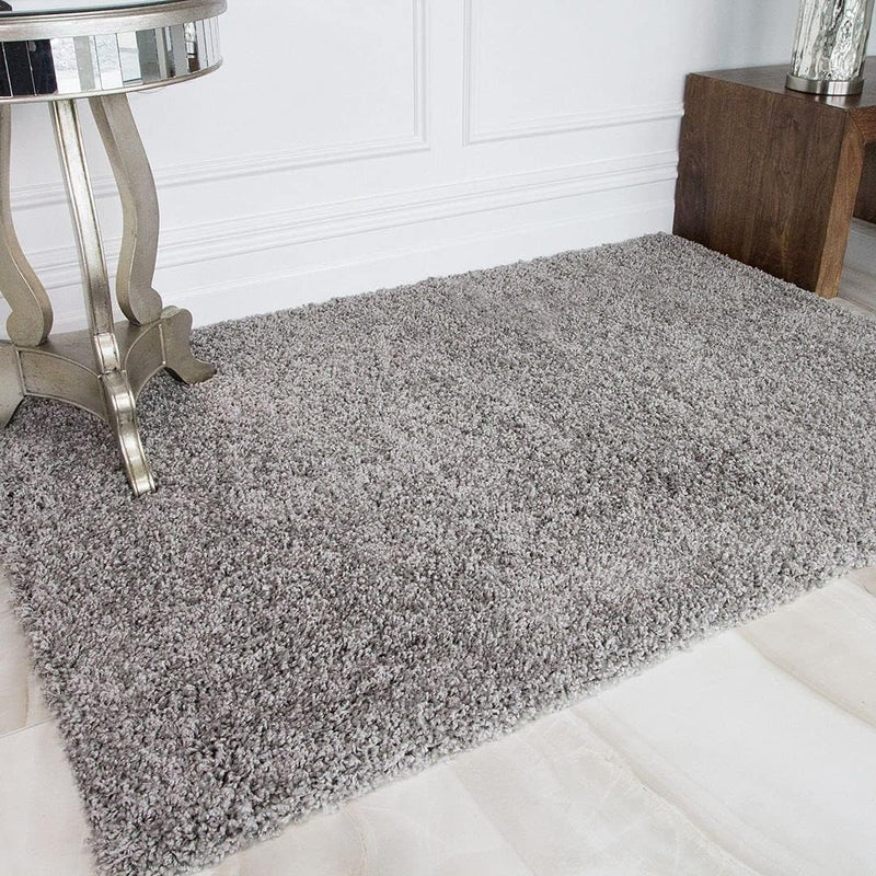 Thick Shaggy Rug Dark Affordable