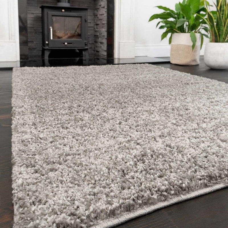 Thick Shaggy Rug Dark Affordable