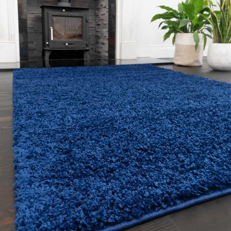 Thick Shaggy Rug Dark Affordable