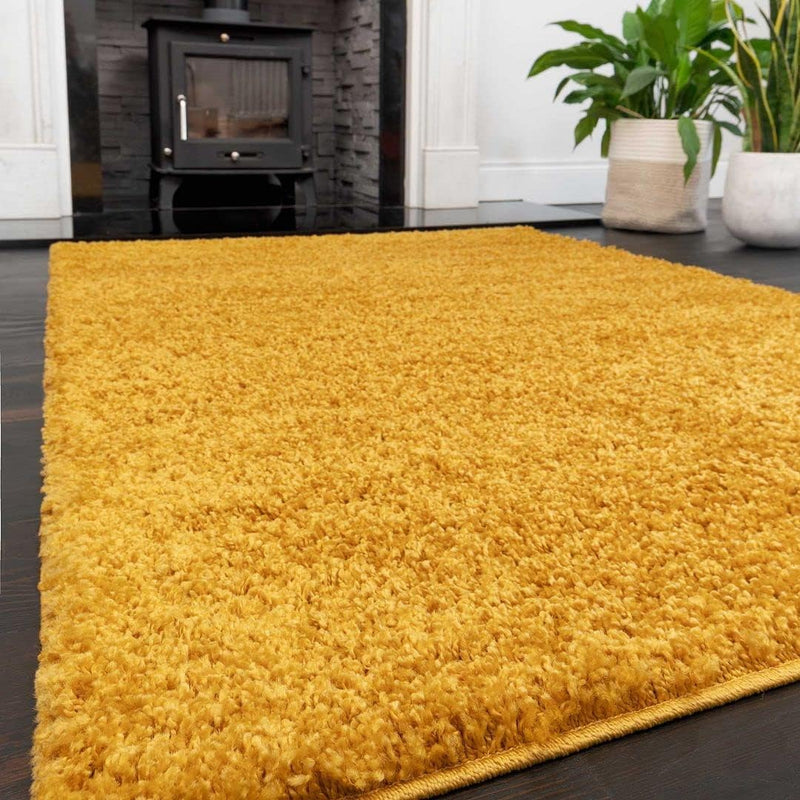 Thick Shaggy Rug Dark Affordable