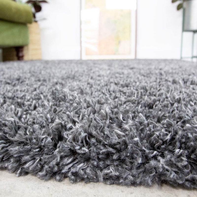 Thick Shaggy Rug Dark Affordable