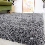Thick Shaggy Rug Dark Affordable