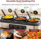 Three Pot Slow Cooker with Independent Temperature Controls